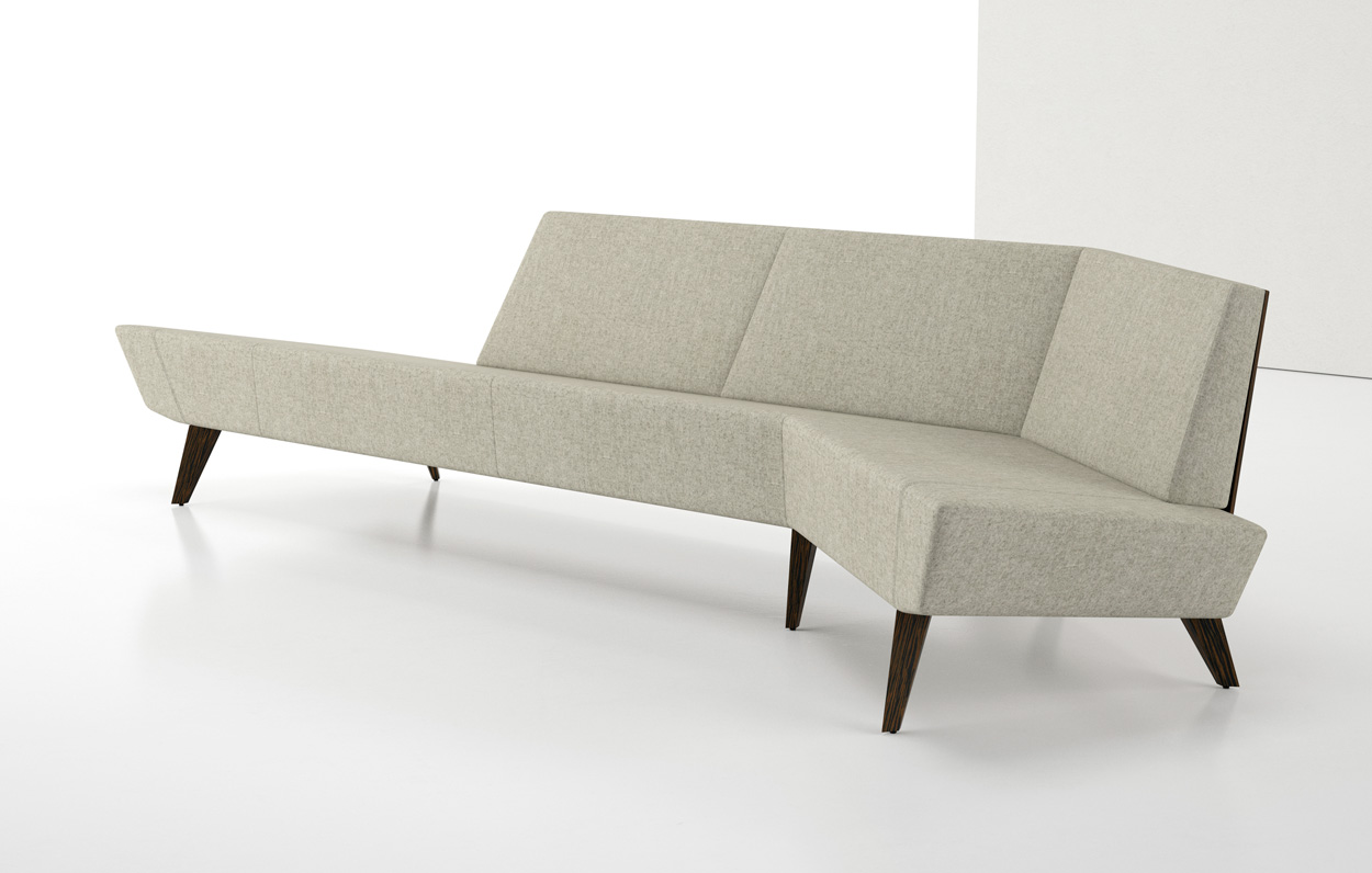 VT TS520VL Avant Angled Sofa Left Wood Back